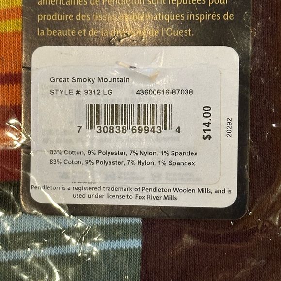 PENDLETON unisex National Park Great Smoky Mountains Crew Socks - Picture 9 of 9